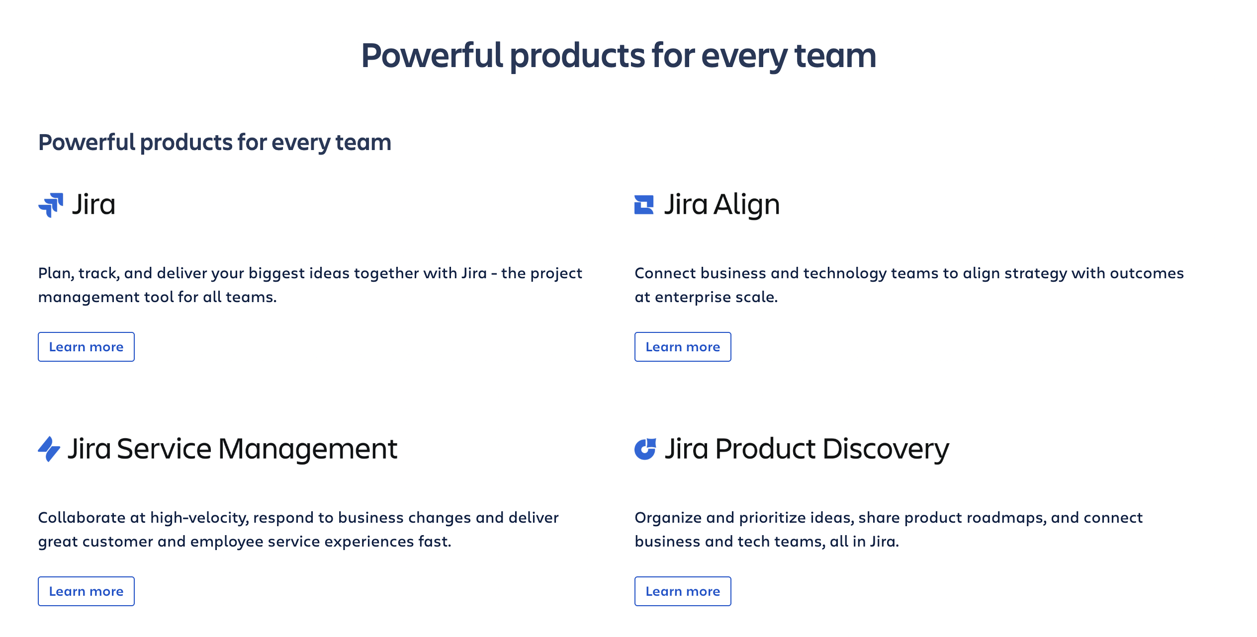Key Jira Products