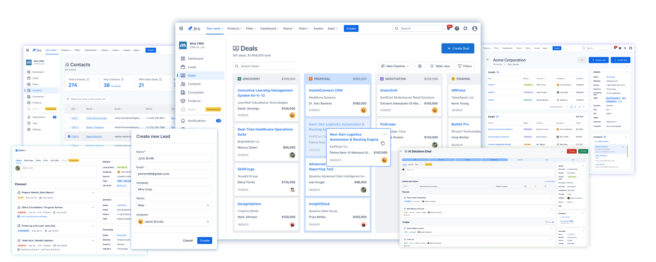 Mria CRM: CRM for Jira Teams by Mria Labs Inc.