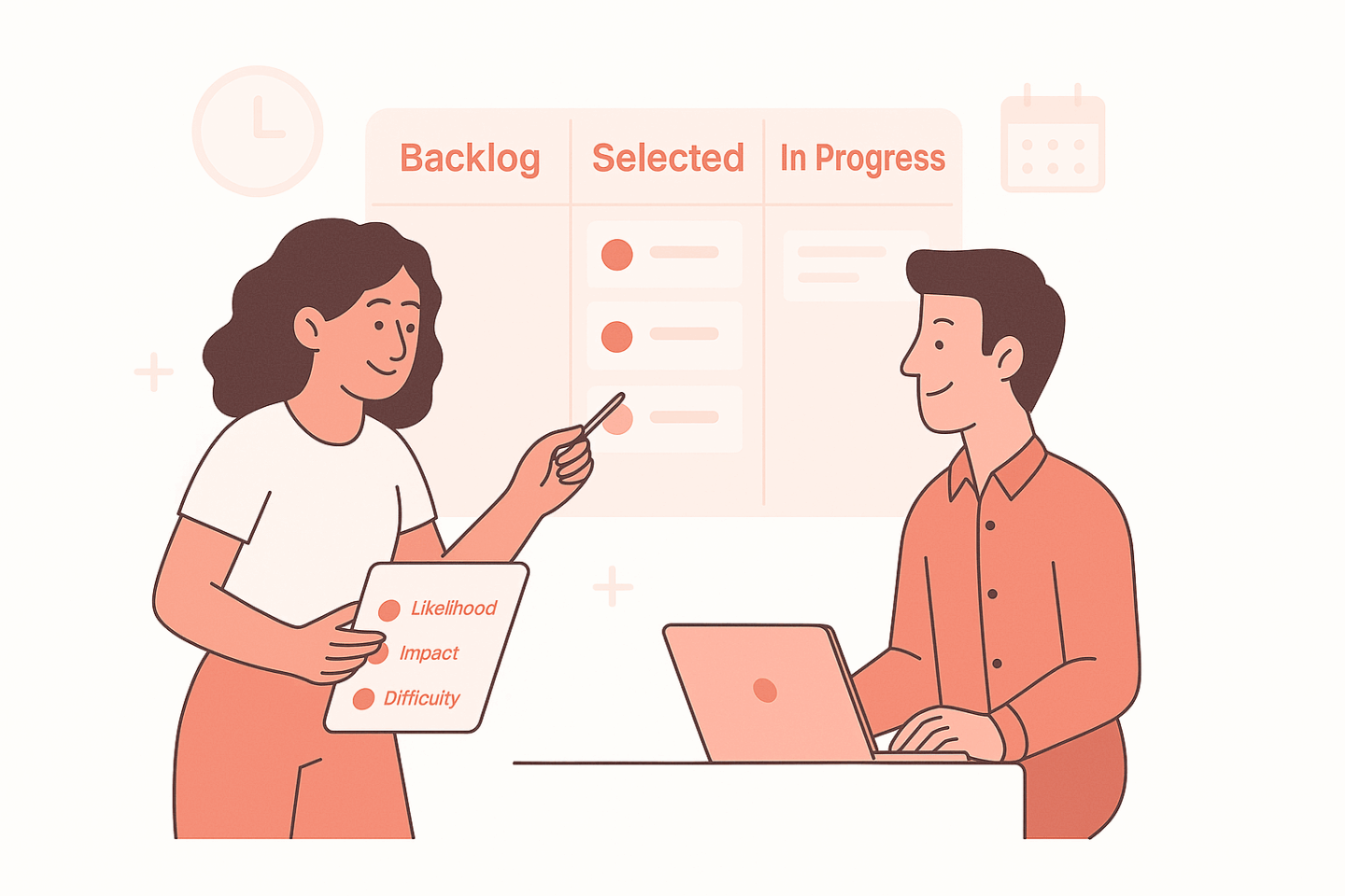 Comparison of two agile teams in Jira: one blocked by security risks, the other succeeding with risk assessment.