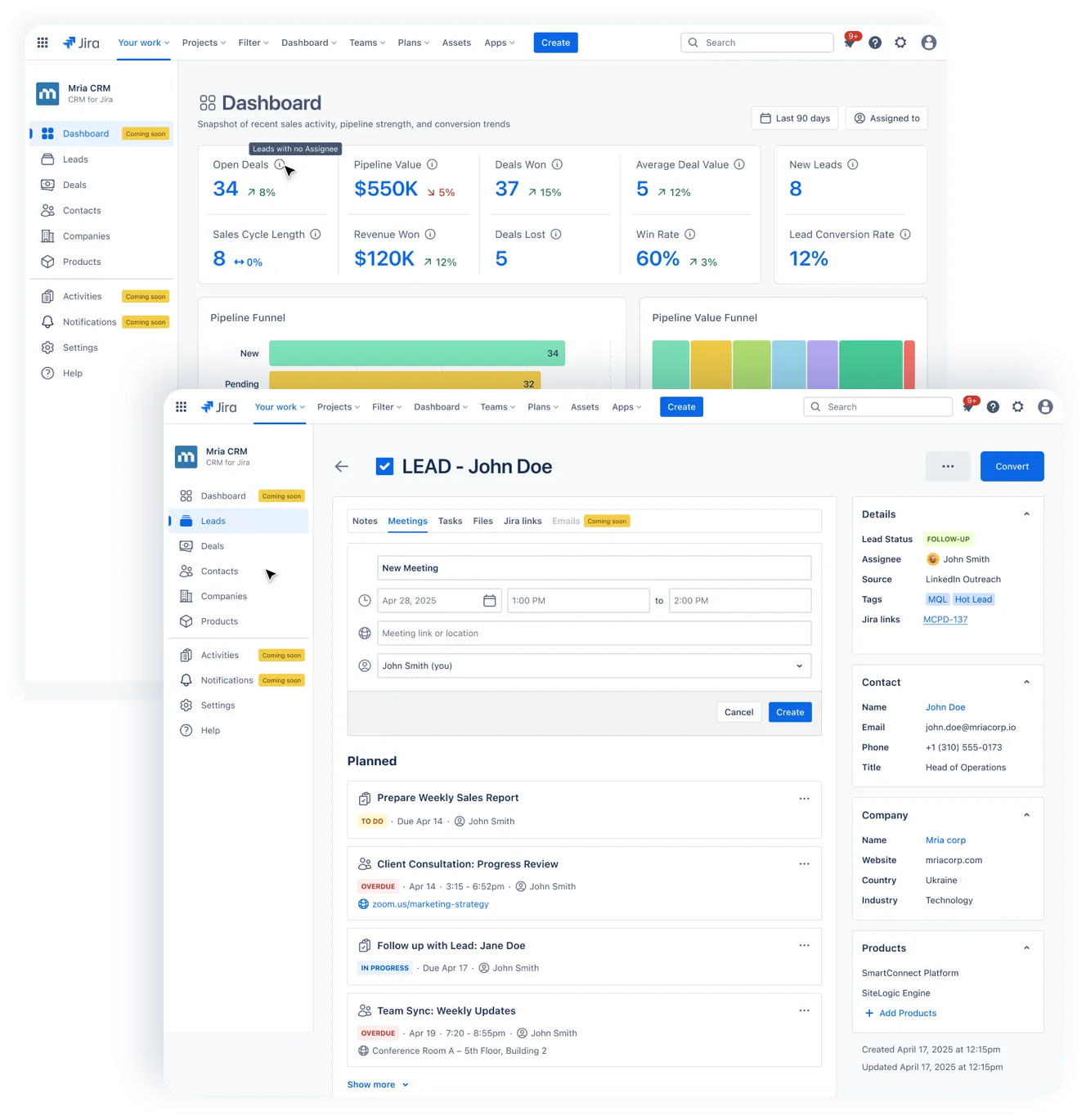 Why Teams Choose Mria CRM When Jira Is the Operational Core