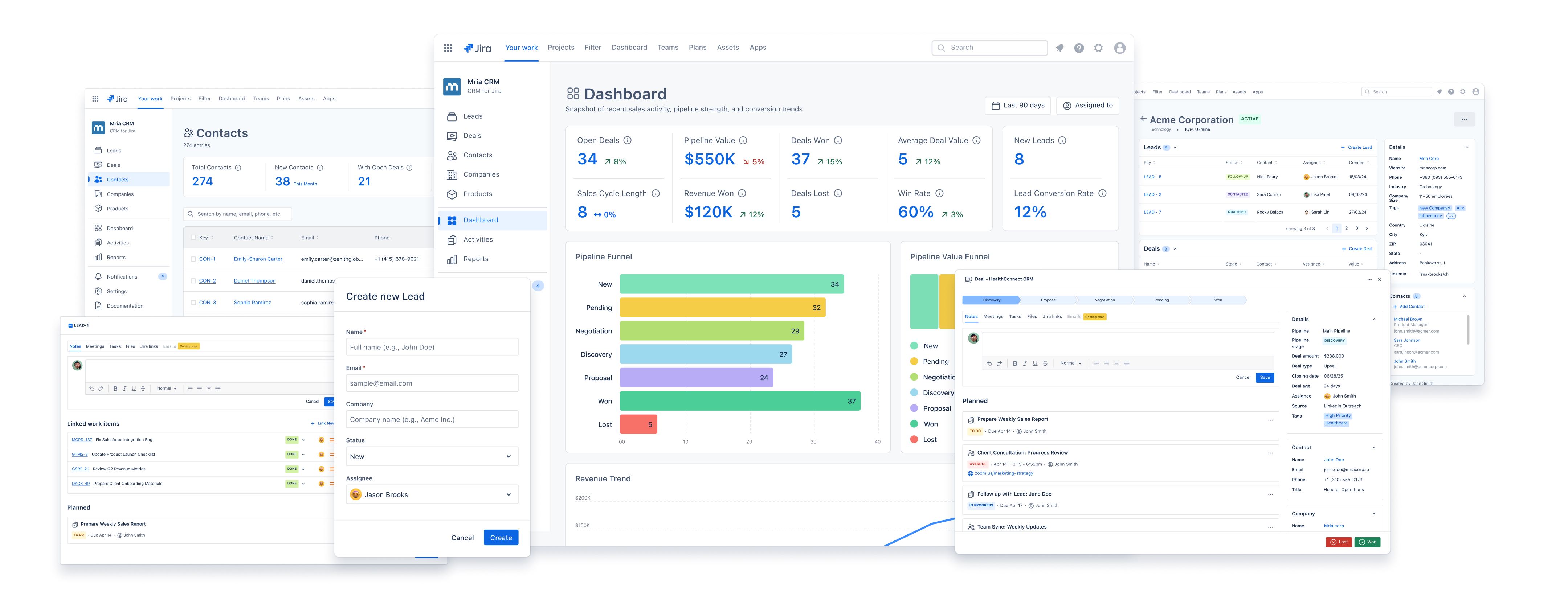 Meet Mria CRM for Jira: Interface and Core Features

