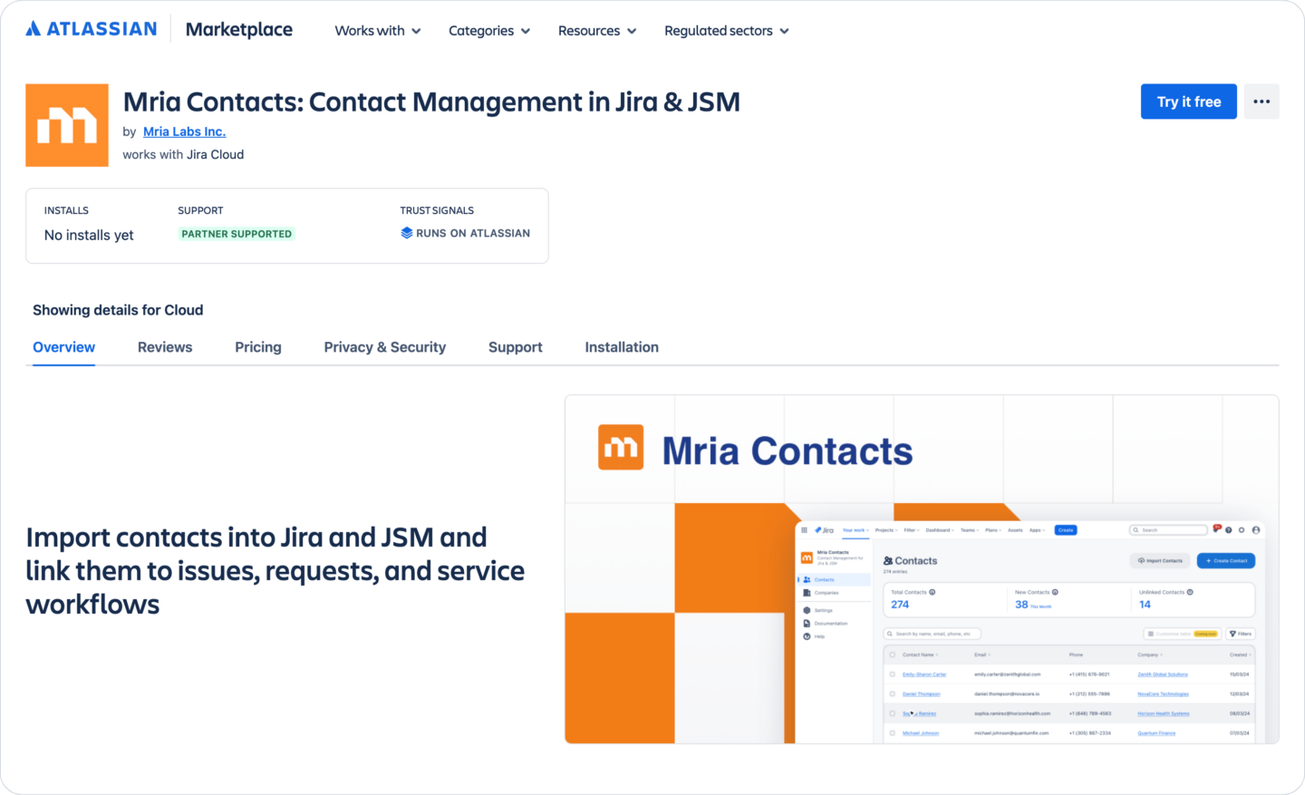 How to Get Started with Mria Contacts: Contact Management in Jira & JSM