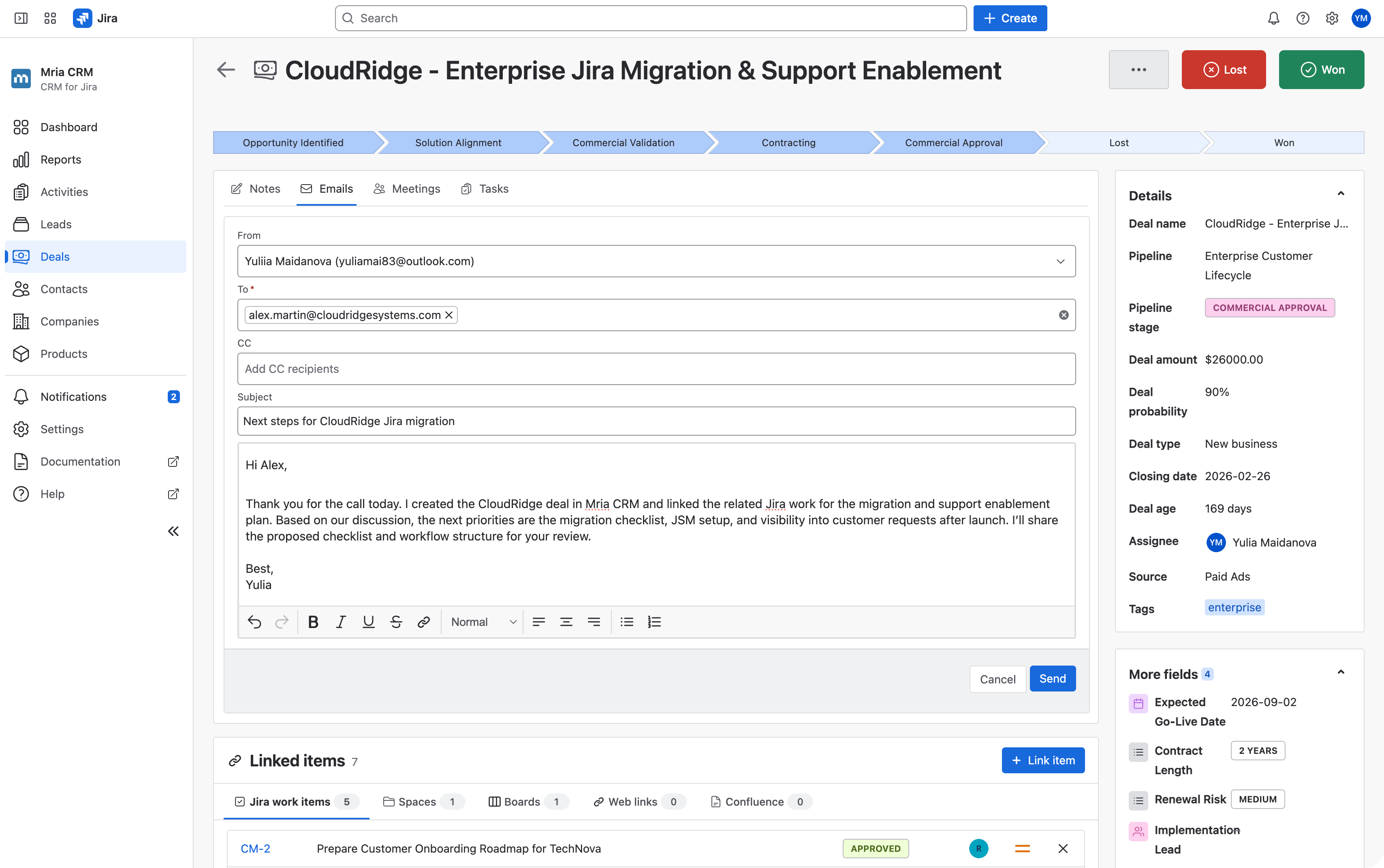 What is Mria CRM: Outlook Connector